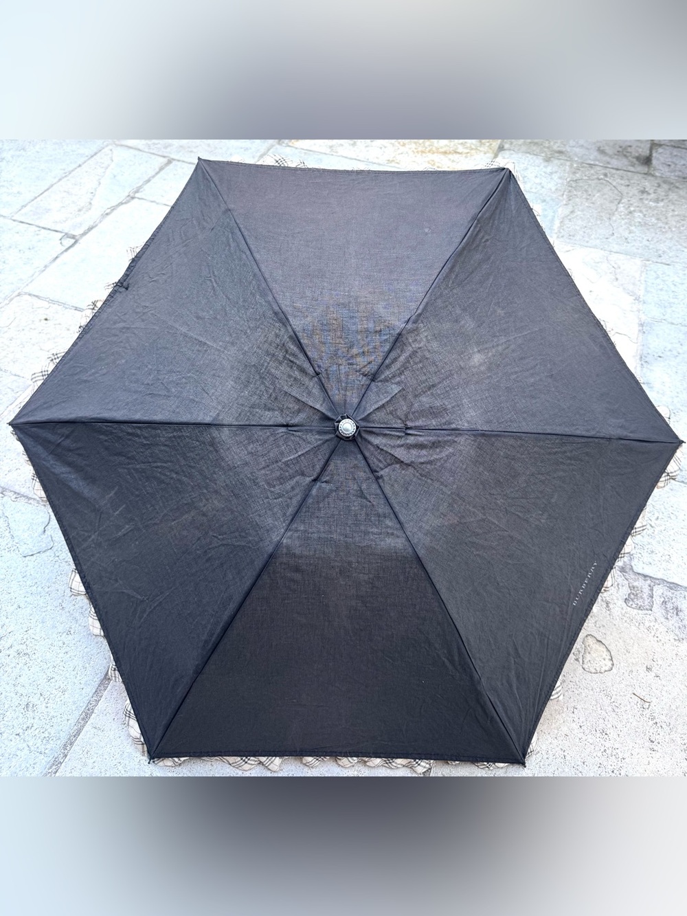 BURBERRYJapan Ruffle Trim UV Parasol Umbrella + Sleeve - Picture 2 of 13